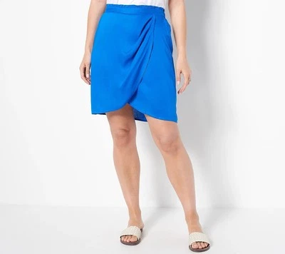 Candace Cameron Bure Petite Wrap Skort Size 3XP Cobalt Blue A488231 - Image 1 of 4