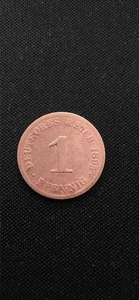 1895 Germany 1 Pfennig - Picture 1 of 2