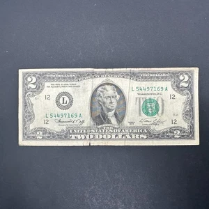 Bicentennial $2 bills Two Dollar Misaligned Error 1976 - Picture 1 of 2