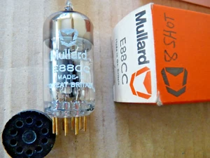 Mullard  E88CC 6DJ8  Gold Pins 8 Shot Getter NOS Valve Tube AT1000 Tested NOV19A - Picture 1 of 3