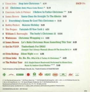 PLG Holidays Sampler PROMO MUSIC AUDIO CD Elton John, James Brown, U2 w/ Artwork - Picture 1 of 1