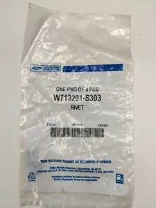 Genuine Ford W713201-S303 Rivet (Qty 8) - Imagen 1 de 1