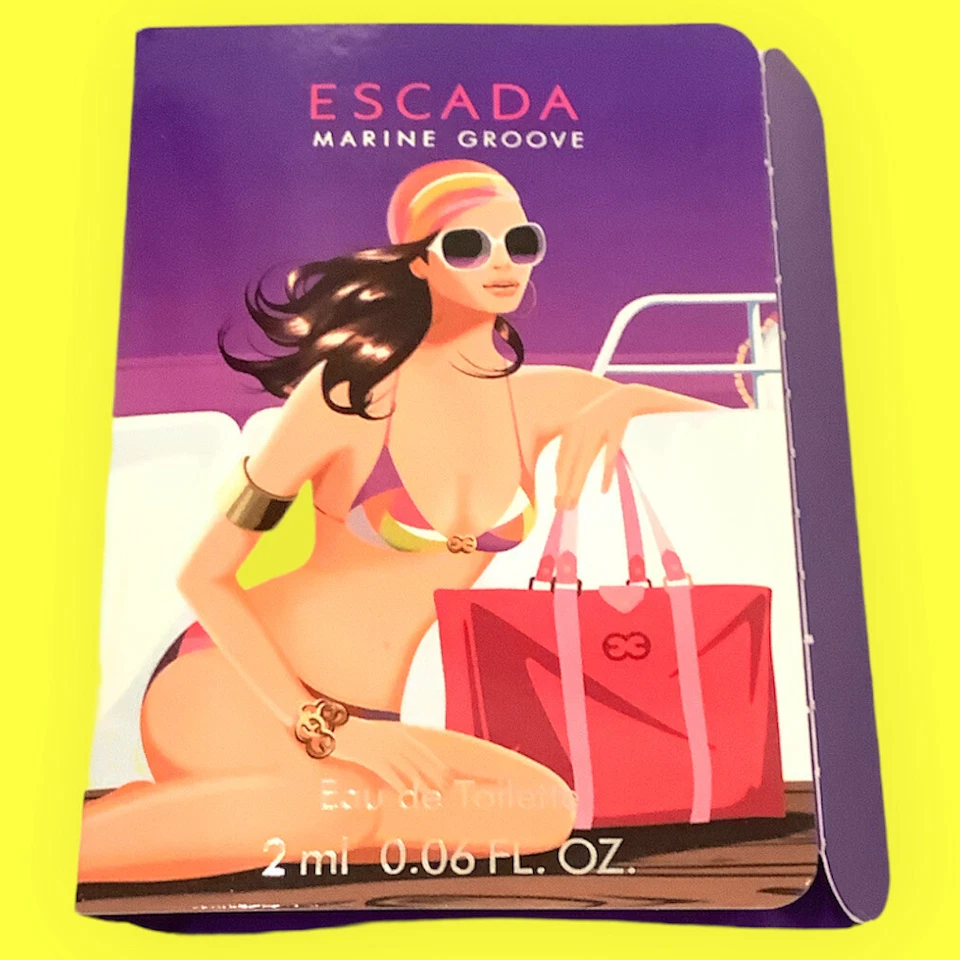 MARINE GROOVE By Escada .06 oz 2 ml Eau De Toilette TAMAÑO DE MUESTRA frasco para mujer ¡NUEVO! Foto 1 de 1