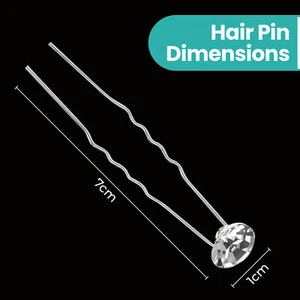 WEDDING BRIDAL CRYSTAL RHINESTONE HAIR PINS FLOWER PARTY MANY COLOURS - Picture 1 of 28