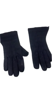 Wear Right Ladies Gloves Nuplex Suede Size 6 Dark Blue Vintage Retro - Picture 1 of 7