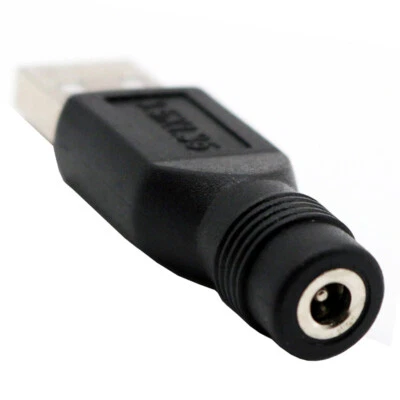 USB Male to DC Female 3.5x1.35mm 5V Power Supply Charging Adapter Plug Connector - Image 1 of 4