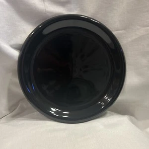 Piatto Vintage Crown Corning Japan 11" Nero Nuovo - Foto 1 di 2