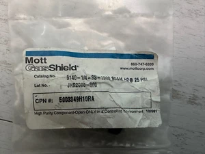 MOTT gas shield 5140-1/4-ss-1000 sccm h2 @ 25psi, Restrictor - Picture 1 of 2