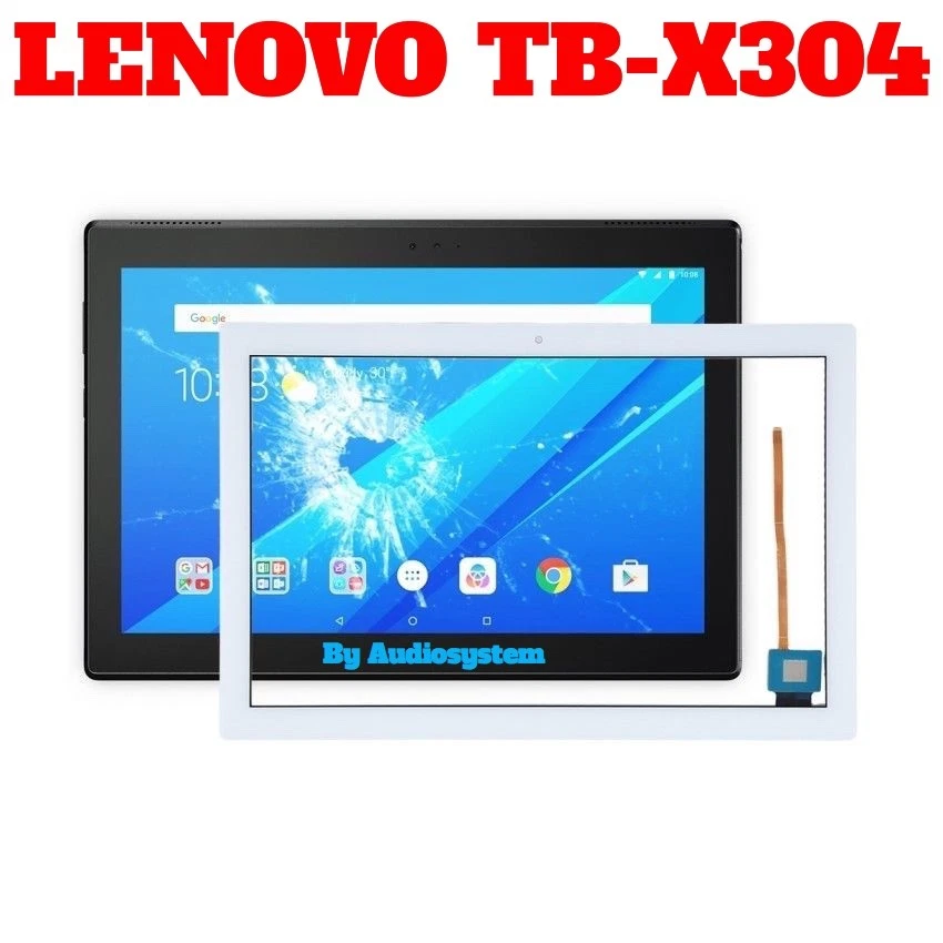 VETRO+ TOUCH SCREEN per LENOVO TAB 4 10 TB-X304F X304L X304N BIANCO DIGITIZER - Immagine 1 di 1