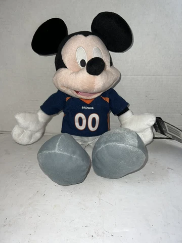 NFL Disney Mickey Mouse Denver Broncos 00 Plush Toy  Pre Owned Displayed Only Cover