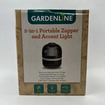 Gardenline 2 In 1 One Portable Zapper And Accent Light UV Light insect Zapper - Image 1 of 4