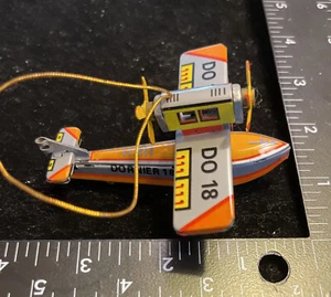 Vintage ZZ Germany Tin Toy Plane Airplane Seaplane Dornier 18 DO-18 - Picture 1 of 8