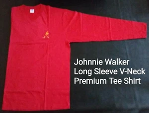JOHNNIE WALKER RED SCOTCH WHISKY LONG SLEEVE TEE SHIRT NEW - MEDIUM - Picture 1 of 5