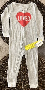 Carter's | Baby 1-Piece Valentine's Day Snug Fit Cotton Footless PJs 24 Months - Picture 1 of 10