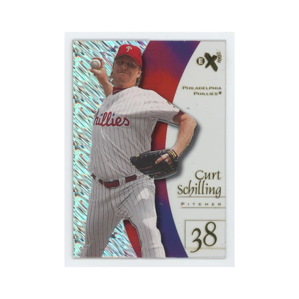 Curt Schilling 1998 SkyBox E-X2001 acetato #37 Philadelphia Phillies casi nuevo Foto 1 de 3
