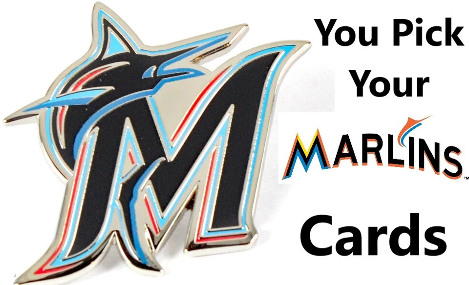 You Pick Your Cards  - Miami Marlins - MLB Baseball Team Card Selection - Image 1 of 1