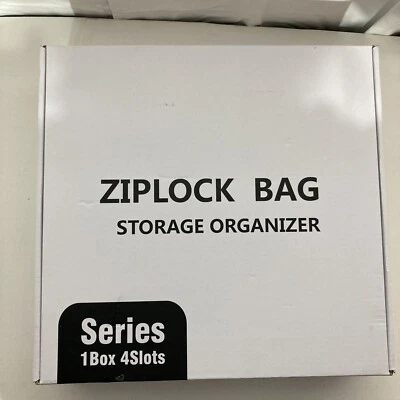 NEW Ziplock Bag Storage Organizer for Kitchen Drawer, ABS Plastic Food Sandwich Foto 1 de 3