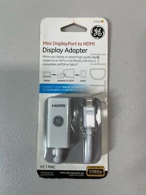 New GE Mini Display Port to HDMI Adapter 27414 - Image 1 of 2