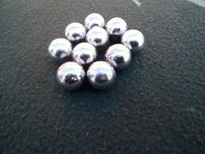 10 18.5mm approx round lead balls catapult slingshot ammo - Picture 1 of 2