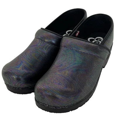 Sanita Professional Avon Clog EU 40 US 9 Multicolor Iridescent Comfort NEW - Image 1 of 4