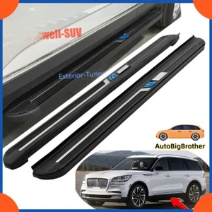 Fits for Lincoln Aviator 2020 2021 2022 Running Board Side Steps Pedals Nerf Bar - Imagen 1 de 4