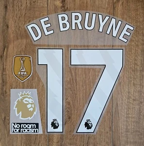 De Bruyne #17 Print 2023-2024 Manchester City Player Size Premier L Patch Badge - Picture 1 of 1