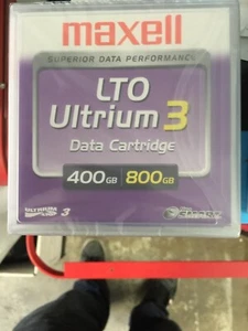 Lot of 3 Maxell LTO Ultrium 3 Data Cartridge 400GB / 800GB - Bild 1 von 1