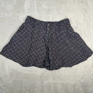 Free People Marissa Mini Shorts Blue with Pink Design Size Small Bohemian - Picture 1 of 10