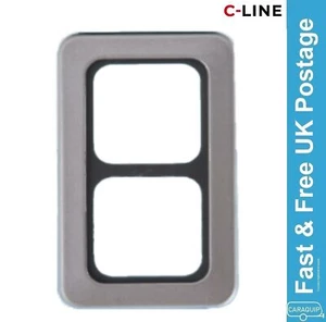 C-Line CT 2 Way Faceplate Surround CBE Caravan Motorhome VW Campervan Boat - Imagen 1 de 5