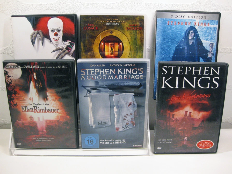 6x Stephen King DVD: Zimmer 1408. Es. Haus der Verdammnis. Ellen Rimbauer... - Bild 1 von 4