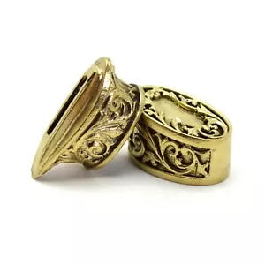 Knife Finger Guard Bolster and Pommel - Bronze set #1 - Picture 1 of 12