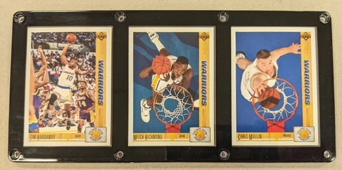 GOLDEN STATE WARRIORS 3 CARD PLAQUE RUN TMC TIM MITCH CHRIS Cover