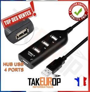 Multi-SOCKET 4 PORT HUB Multi Ladekabel USB 2.0 - MAC PC SMARTPHONE TABLET - Bild 1 von 4