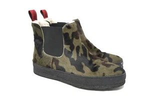 AMMANN RINDSHAAR RINDSLEDER STIEFEL DAMEN FELLFUTTER Camouflage Grün GR 40 - US 9 - Bild 1 von 9