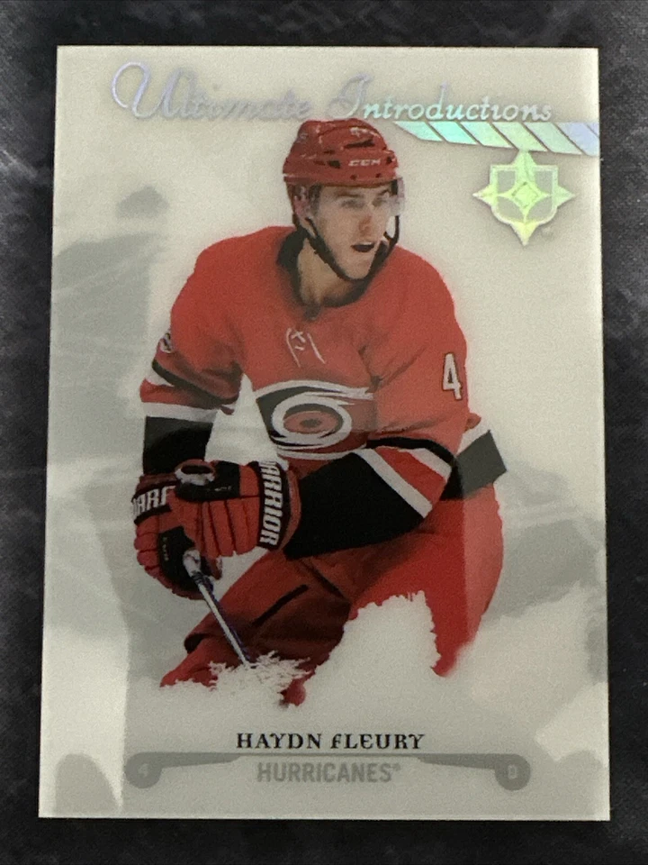 2017-18 Ultimate Collection Ultimate Introductions UI3 Haydn Fleury Hurricanes - Image 1 of 2