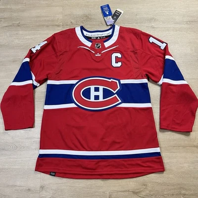 Camiseta deportiva cosida Montreal Canadiens Nick Suzuki #14 correa de lucha para hombre 50 nueva con etiquetas Foto 1 de 4