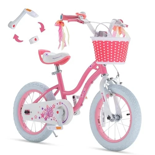 RoyalBaby Girls Bike EZ Bike Stargirl Training Free Balance, Size:12-20 Inch - Image 1 of 4