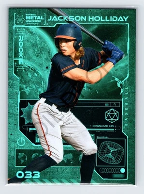 2023 Skybox Metal Universe Aqua - #033 Jackson Holliday (RC) TS1 - Image 1 of 2