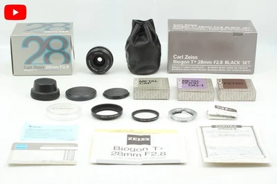 L39 [Top MINT in Box] LTM Mount Contax G Black Biogon 28mm f2.8 Lens from JAPAN - Image 1 of 4