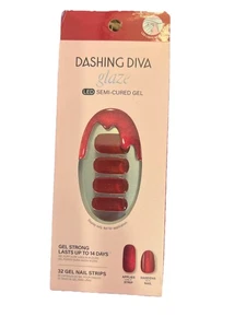 Dashing Diva Glaze 32 Gel Nail Strips - Ruby Red Apple - Picture 1 of 2