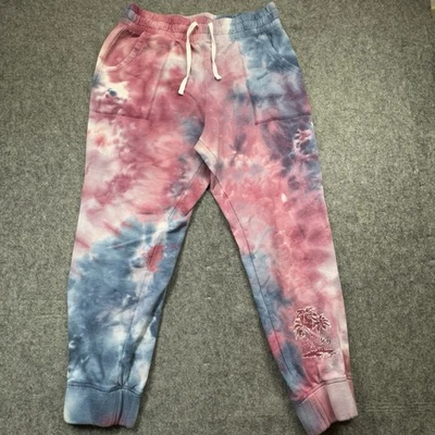 Joggers Hurley para mujer teñidos con corbata XL rosa y azul ropa deportiva y de salón Foto 1 de 4
