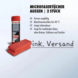 2x SONAX Microfasertuch Außen 40x40cm ORIGINAL  ink. Versand😱 - Bild 1 von 4