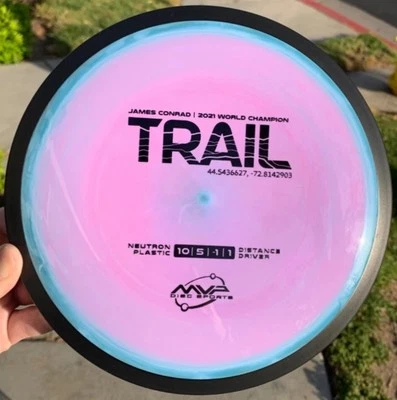 Axiom MVP Neutron Trail - Rare Swirly TransColor - Factory Made Conrad Disc Golf - Image 1 of 4