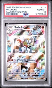 PSA 10 Machoke Illustration Rare #177 2023 Pokemon Mew 151 127011541 - Picture 1 of 2