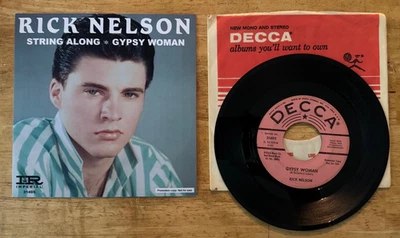 45 7" SP RICKY NELSON GYPSY WOMAN PROMO - Image 1 of 2