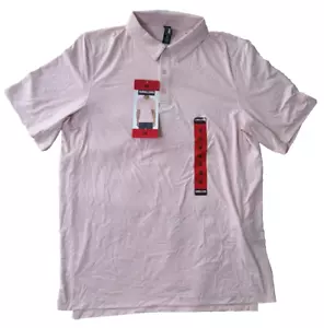 Kirkland Men's Performance Polo Golf Shirt Pink M - Picture 1 of 11