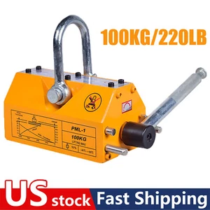 Permanentmagnetfutter Magnet Hebeplatte 100kg Schwerlast Hebemagnet USA - Bild 1 von 24