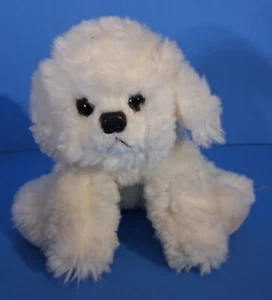 Lindo perro cachorro Shih Tzu blanco realista de felpa - Imagen 1 de 6