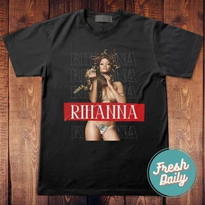 Rihanna Unisex T Shirt Streetwear Medusa tee Rnb shirt Riri Tee - Picture 1 of 3