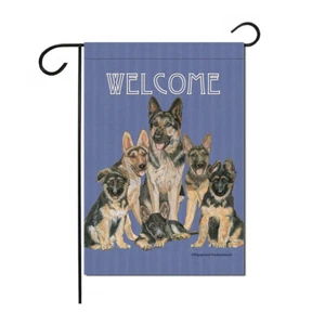 German Shepherd Garden Flag Double Sided 12" x 17" - Picture 1 of 1